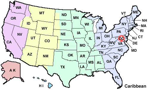 map of us time zones. u.s. time zone map - time
